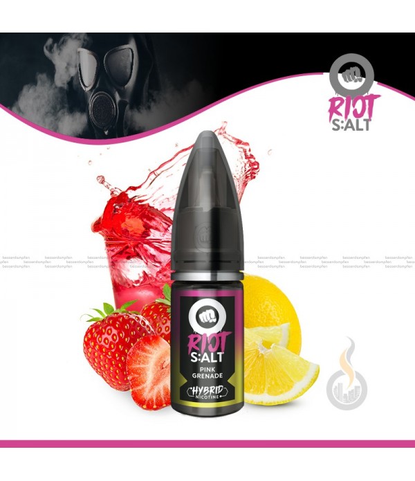 RIOT SALT Pink Grenade Hybrid Nic Salt Liquid - 10...