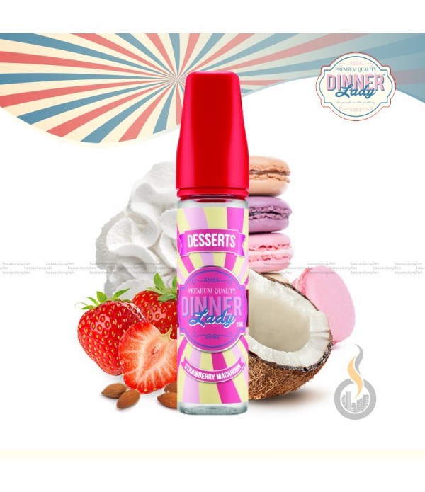 DINNER LADY DESSERT Strawberry Macaroon Aroma - 20 ml