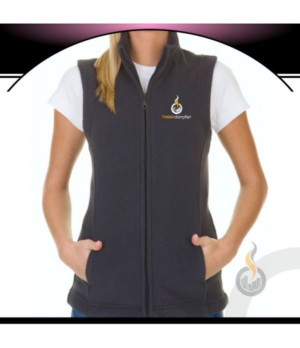 besser FLEECE WESTE bestickt mit Logo - Damen