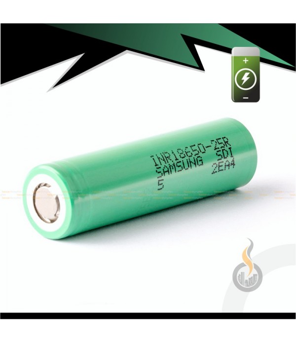 SAMSUNG INR18650-25R 2500mAh High-drain Akku 12C 2...