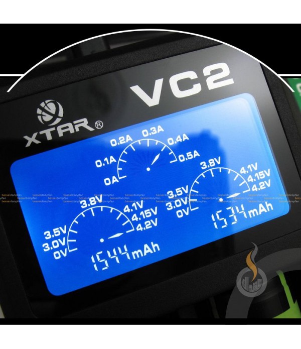 XTAR VC2 USB-Ladegerät 2-Schacht