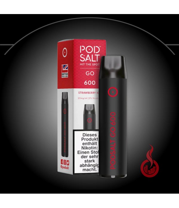 Pod Salt Go 600 Einweg E-Zig Strawberry Ice