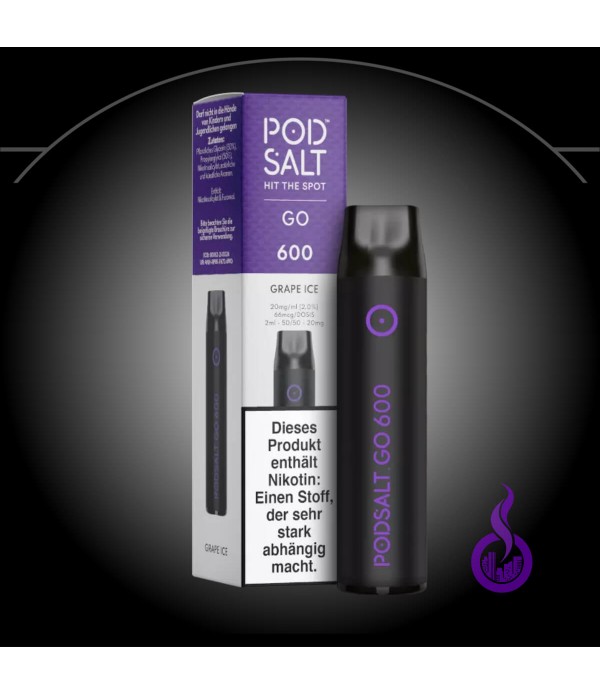 Pod Salt Go 600 Einweg E-Zig Grape Ice