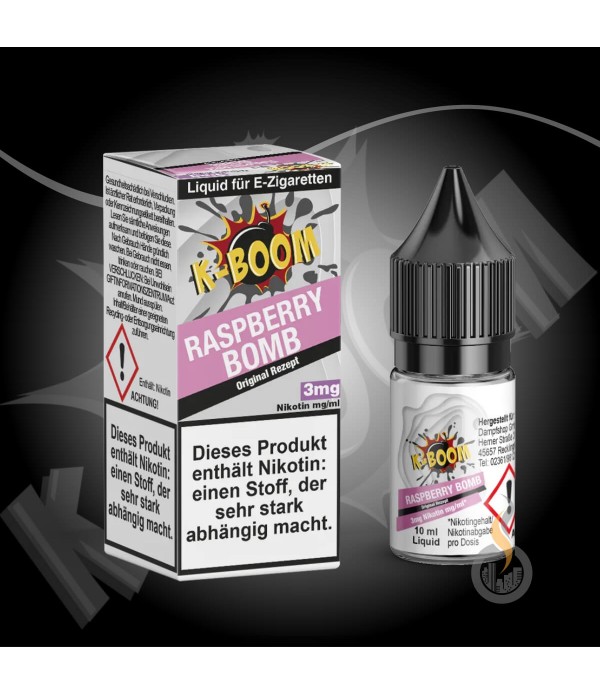 K-BOOM Raspberry Bomb Liquid - 10 ml